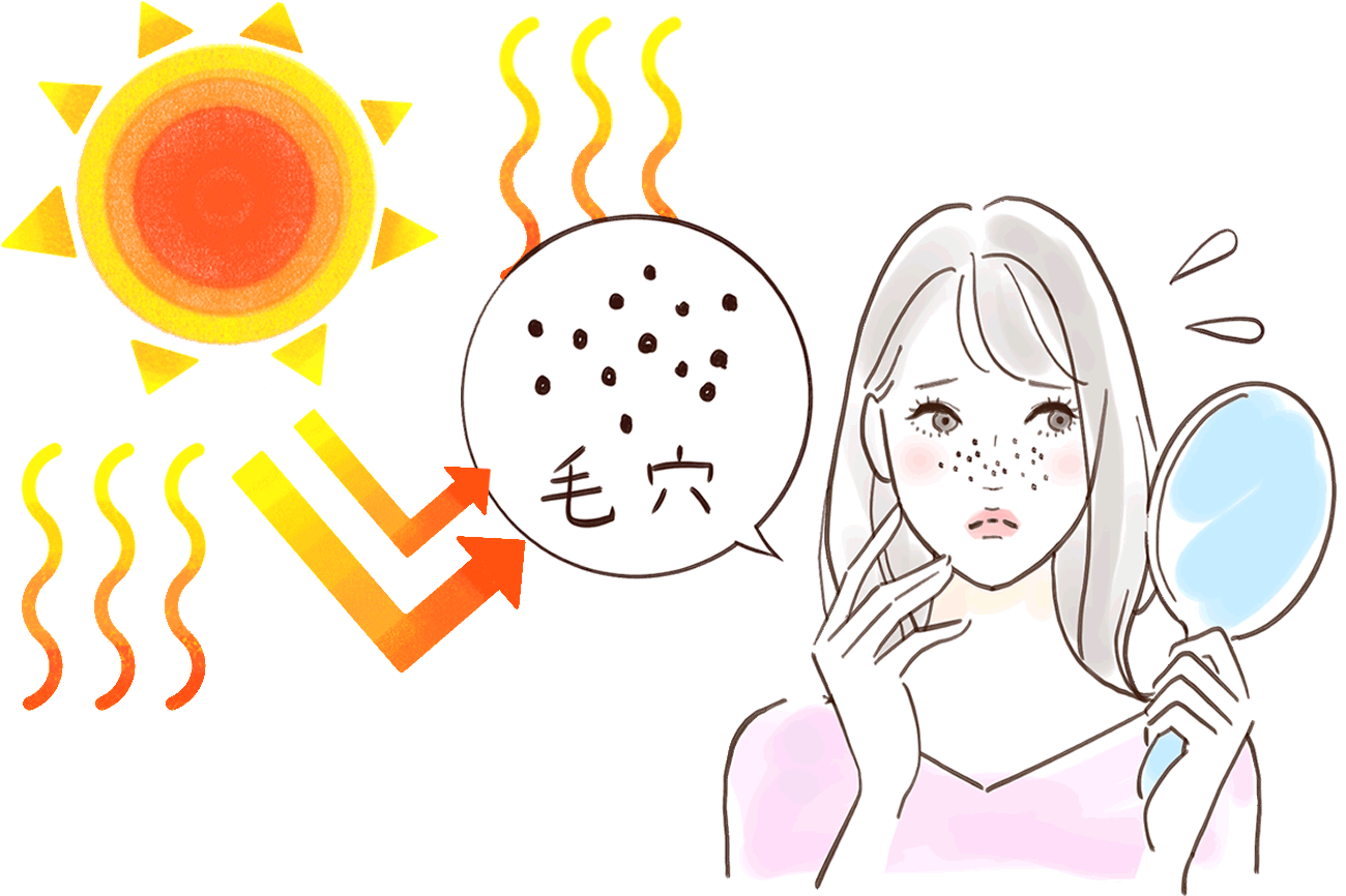 紫外線が毛穴開きの原因！？ケアの方法と紫外線との関係性を解説vol.043