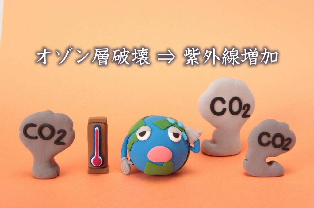 オゾン層破壊によりオゾンホールの発生が確認されて以来、紫外線の増加が懸念