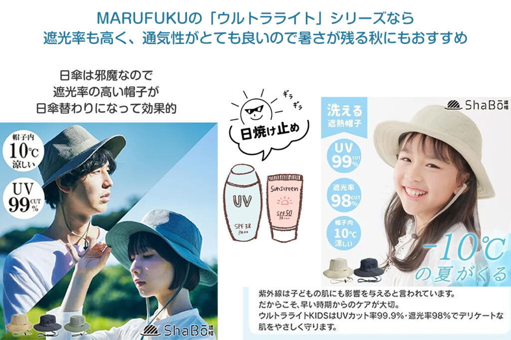 MARUFUKUの「ウルトラライト」シリーズ