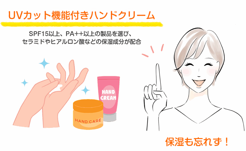 UVカット機能付きハンドクリームは、保湿と紫外線対策を同時に行える優れたアイテムです