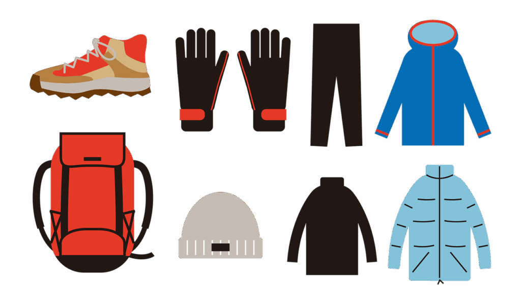 寒さと雪に対応しながら動きやすさも確保できる服装選び